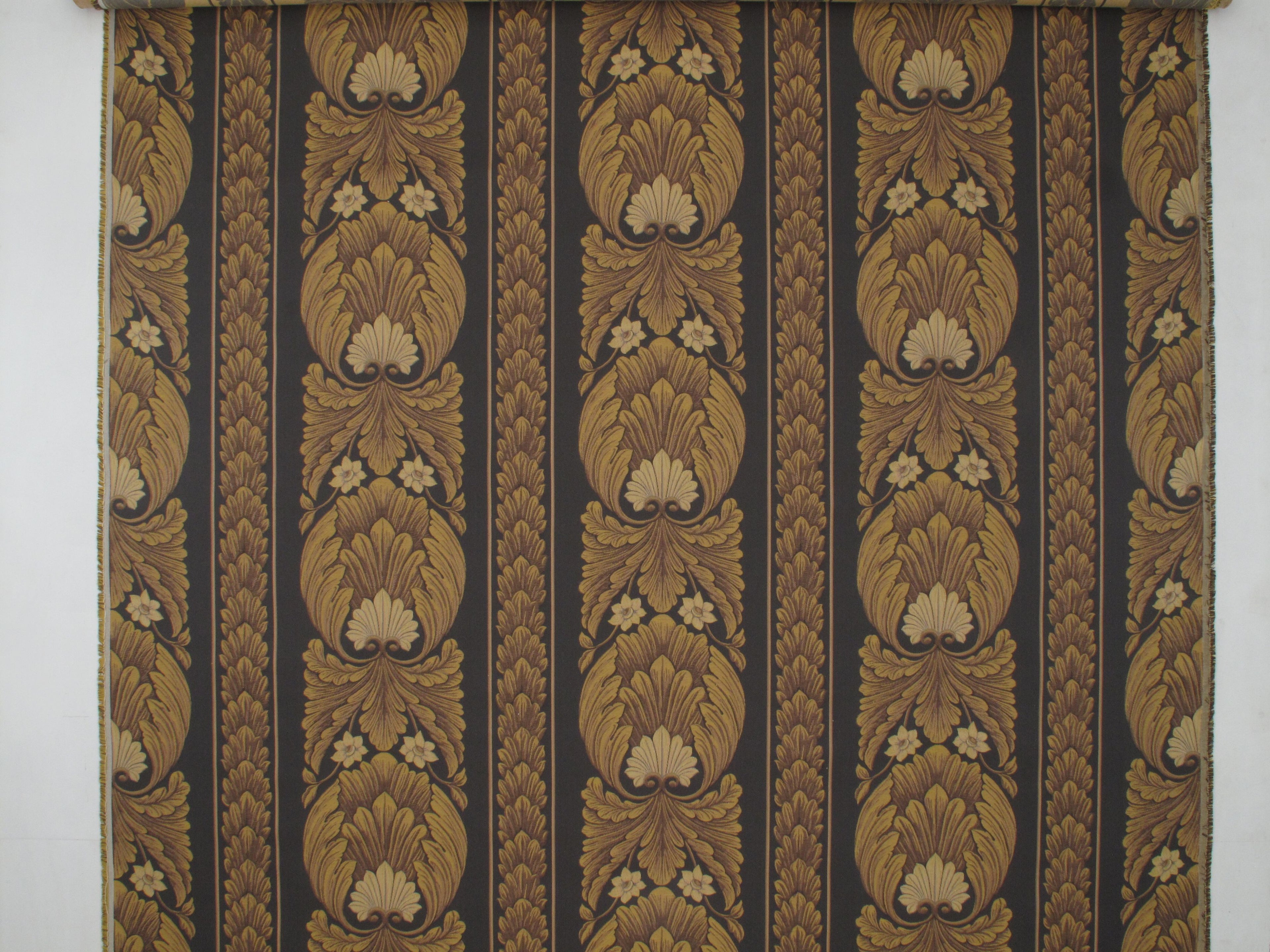Vincent fabric in brown/gold color - pattern number D1 00011409 - by Scalamandre in the Old World Weavers collection