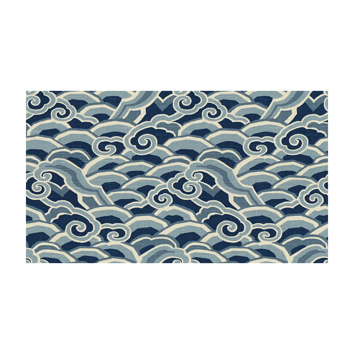 Decowaves fabric in ultramarine color - pattern DECOWAVES.516.0 - by Kravet Basics in the Sarah Richardson Harmony collection