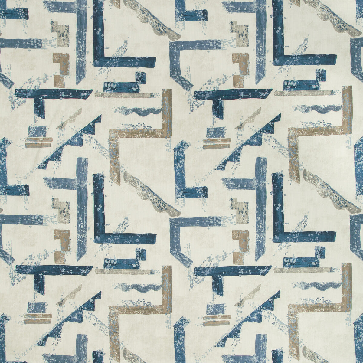 Dessau fabric in chambray color - pattern DESSAU.5.0 - by Kravet Basics in the Nate Berkus Well-Traveled collection