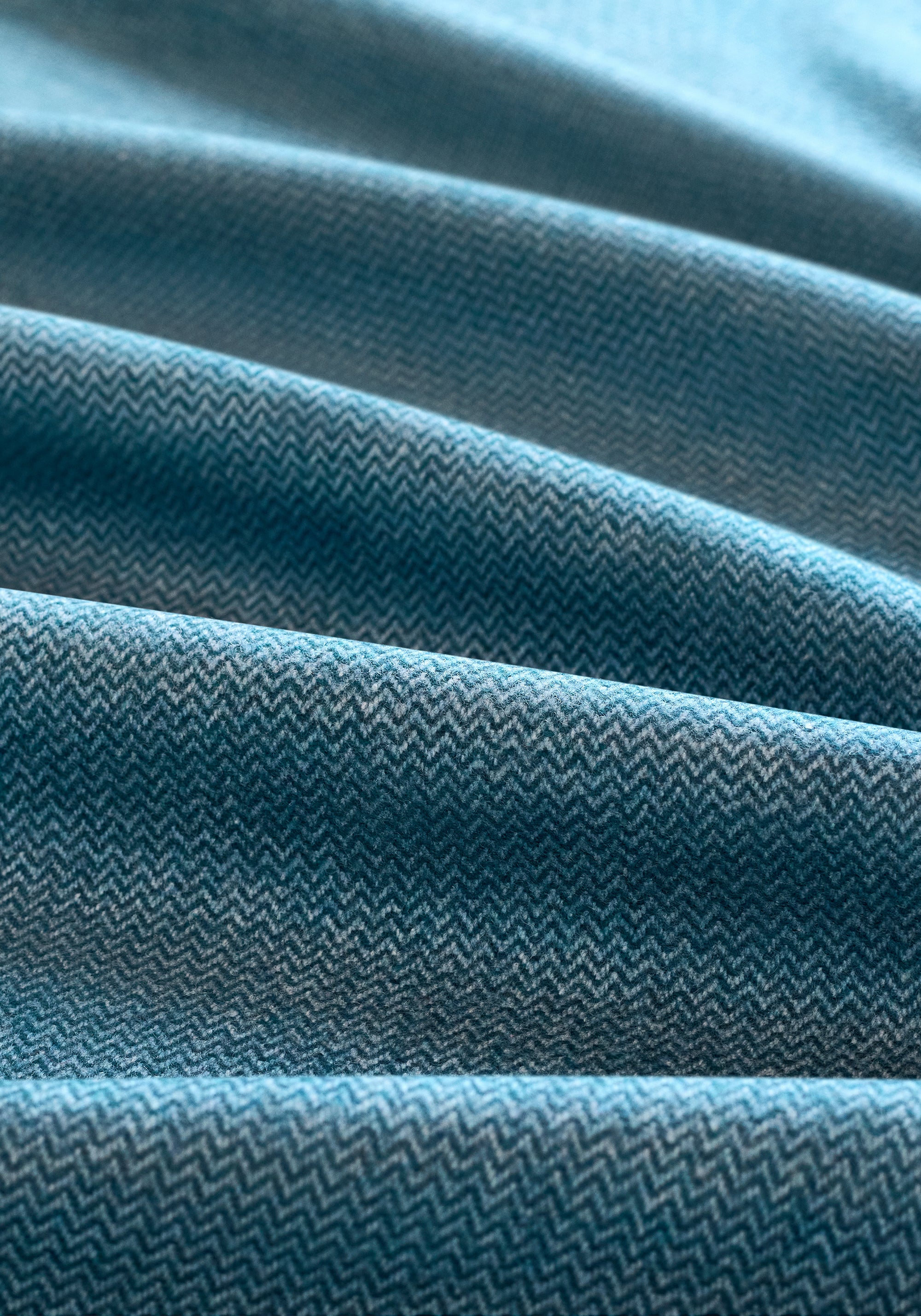 Fabric swatch showing Dorset woven fabric in Lagoon color - pattern number W80912 - by Thibaut fabrics