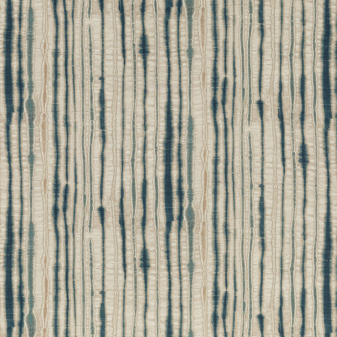 Linear fabric in indigo color - pattern ED75038.1.0 - by Threads in the Nala Prints collection