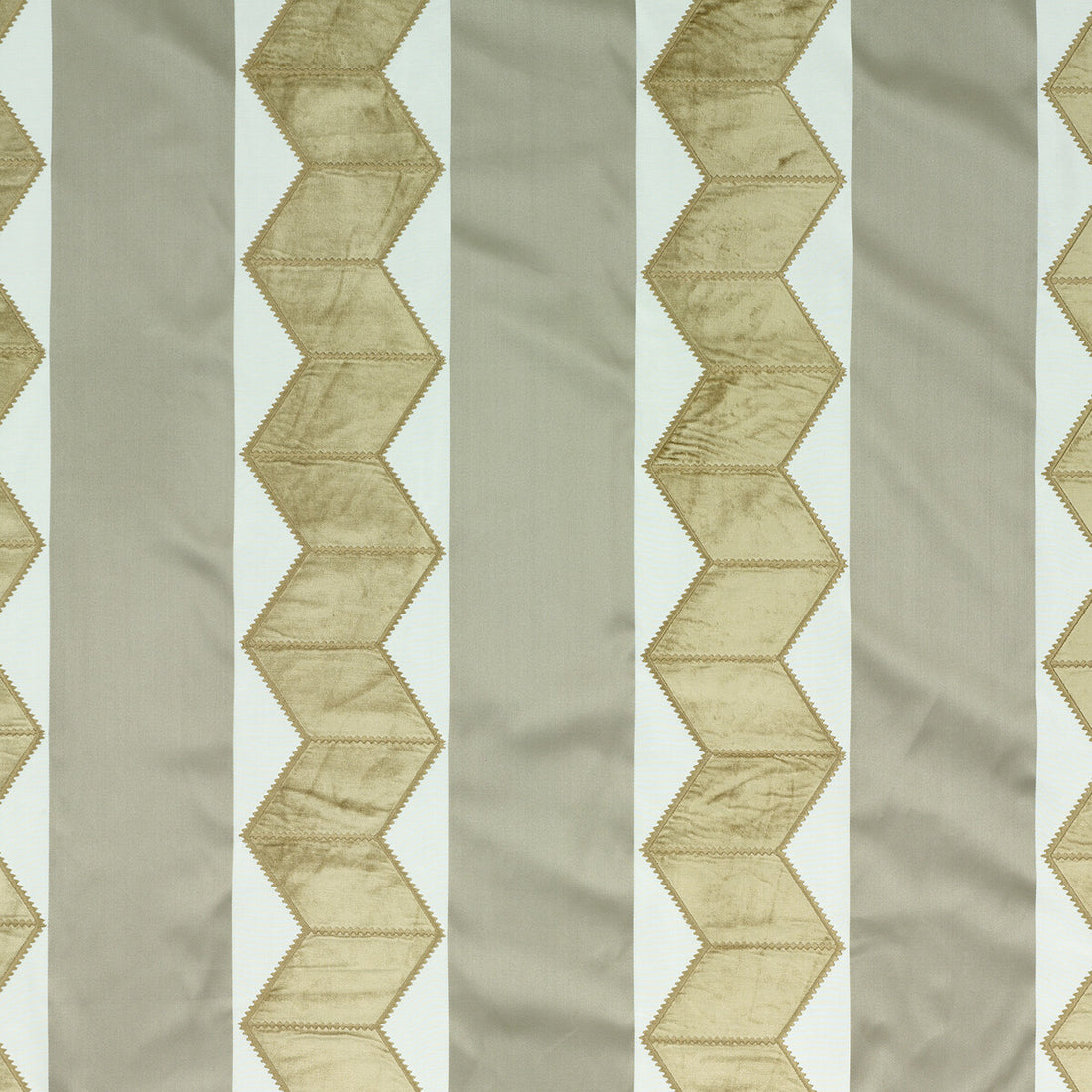 Cascade Velvet fabric in bronze/pewter color - pattern ED85208.2.0 - by Threads in the Variation collection