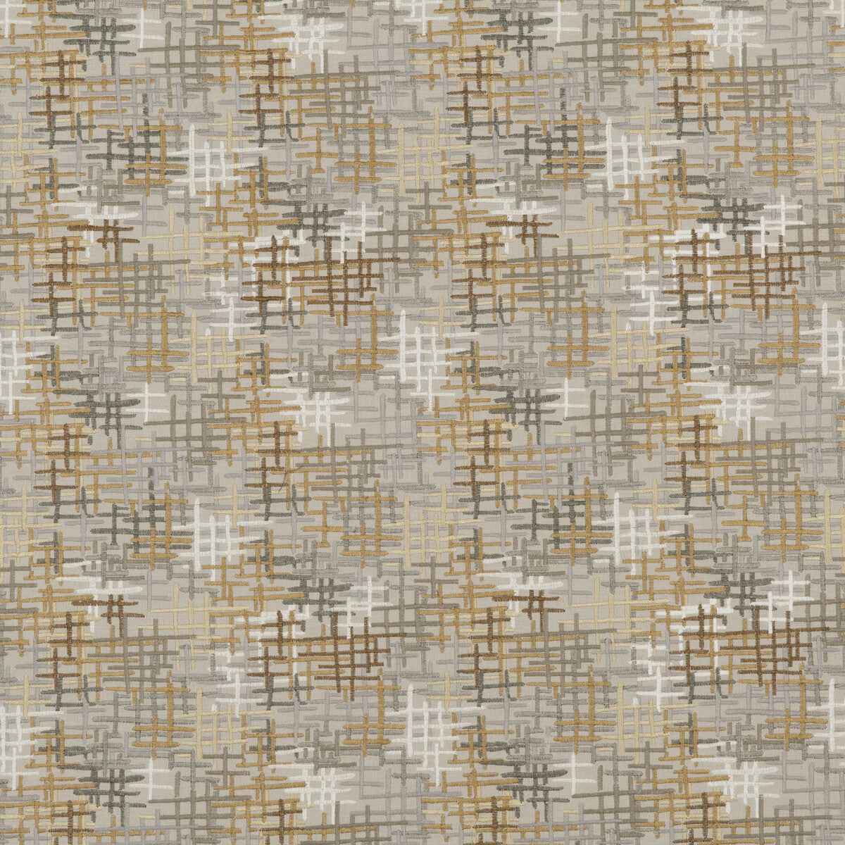 Lumen fabric in platinum/bronze color - pattern ED85270.1.0 - by Threads in the Odyssey collection