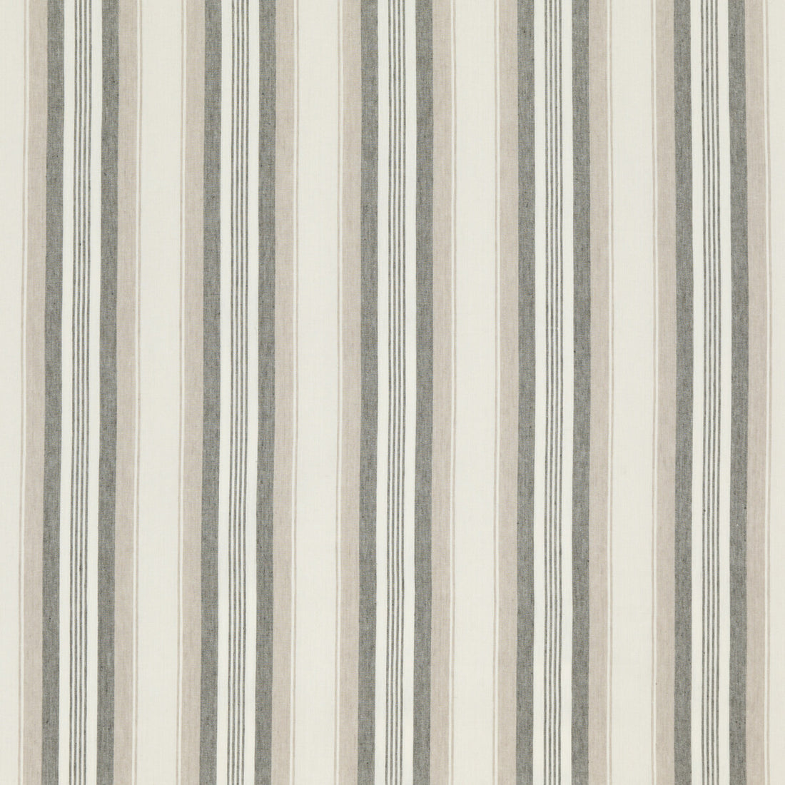 Lovisa fabric in taupe color - pattern ED85301.210.0 - by Threads in the Great Stripes collection