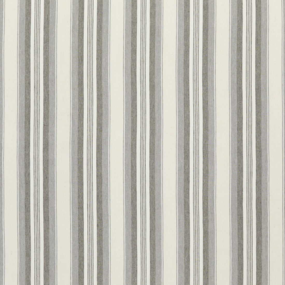 Lovisa fabric in soft grey color - pattern ED85301.926.0 - by Threads in the Great Stripes collection