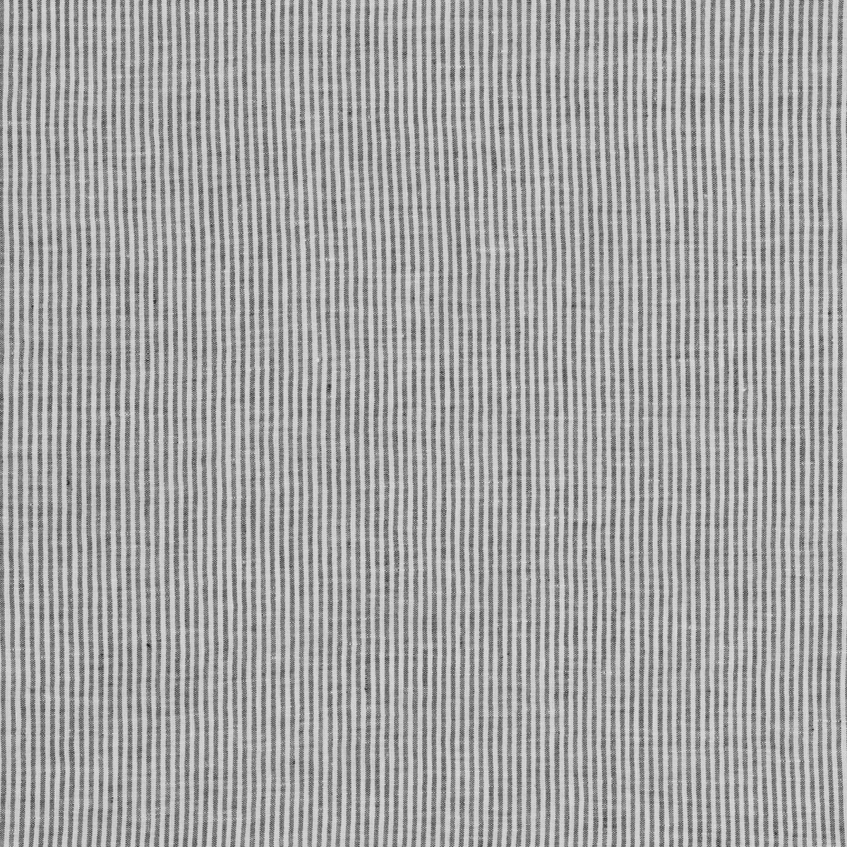 Nala Ticking fabric in charcoal color - pattern ED85331.985.0 - by Threads in the Nala Linens collection