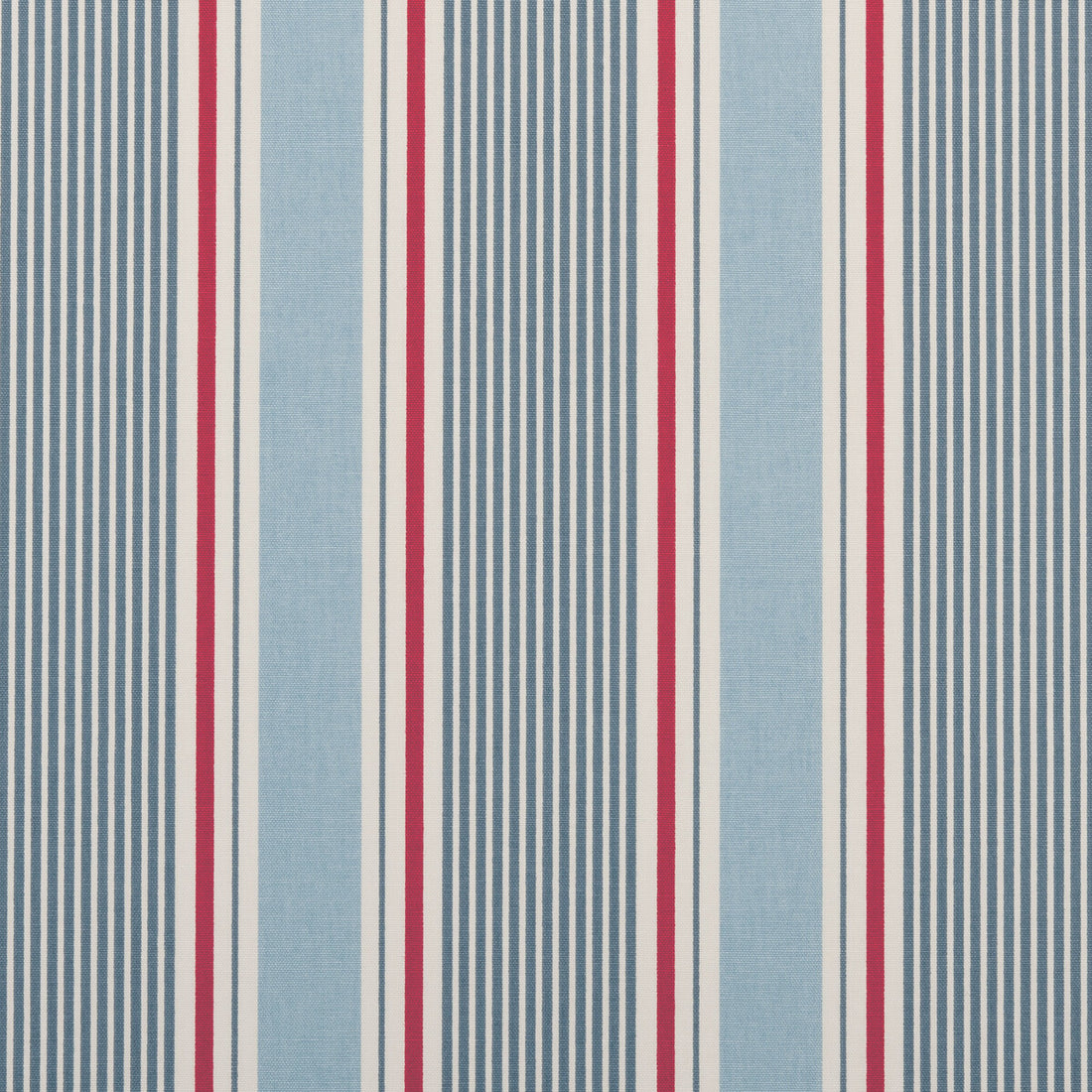 Sail Stripe fabric in marine color - pattern F0408/01.CAC.0 - by Clarke And Clarke in the Clarke &amp; Clarke Maritime Prints collection