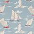 Skipper fabric in marine color - pattern F0409/01.CAC.0 - by Clarke And Clarke in the Clarke & Clarke Maritime Prints collection