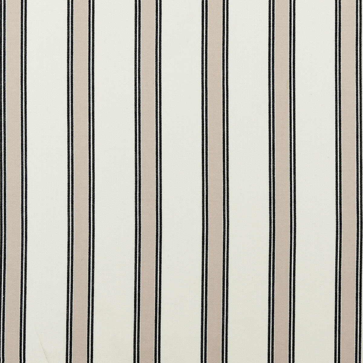 Oxford fabric in charcoal color - pattern F0419/01.CAC.0 - by Clarke And Clarke in the Clarke & Clarke Ticking Stripes collection