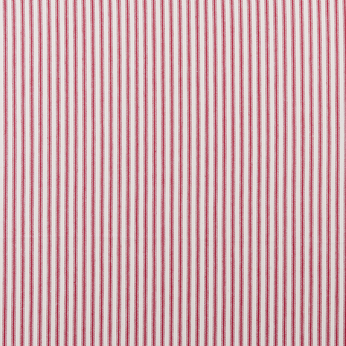 Sutton fabric in red color - pattern F0420/06.CAC.0 - by Clarke And Clarke in the Clarke &amp; Clarke Ticking Stripes collection