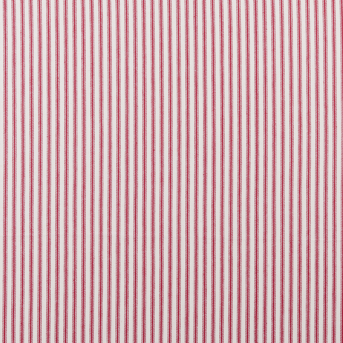 Sutton fabric in red color - pattern F0420/06.CAC.0 - by Clarke And Clarke in the Clarke & Clarke Ticking Stripes collection