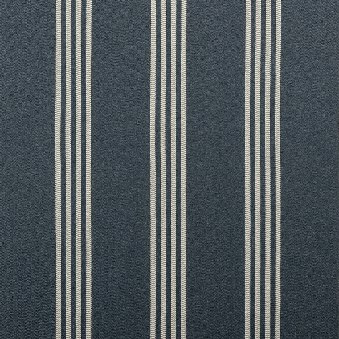 Marlow fabric in navy color - pattern F0422/04.CAC.0 - by Clarke And Clarke in the Clarke &amp; Clarke Ticking Stripes collection