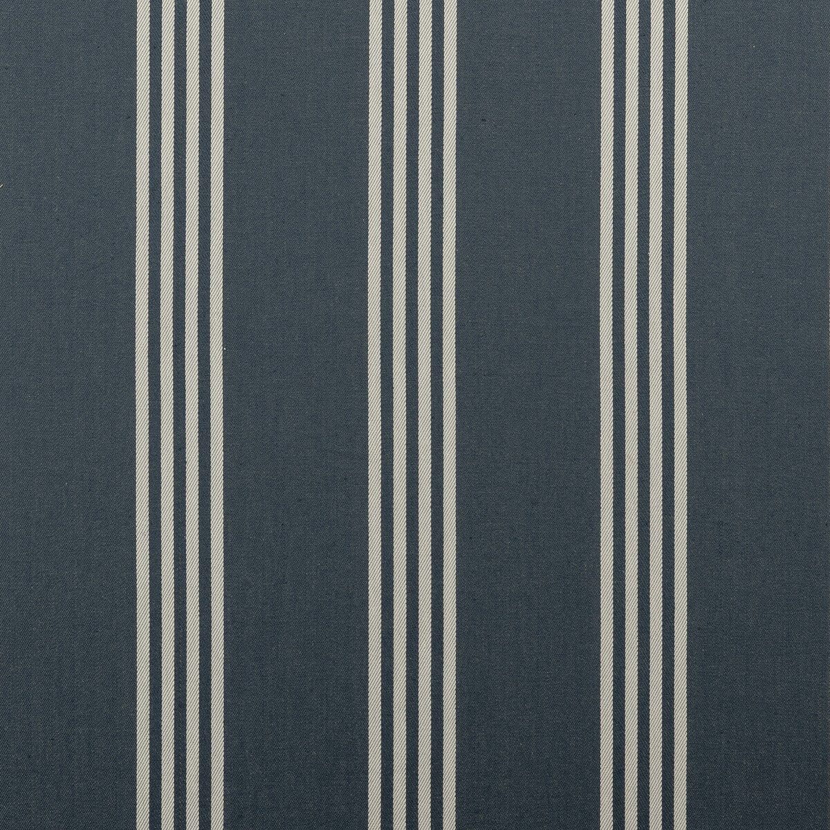 Marlow fabric in navy color - pattern F0422/04.CAC.0 - by Clarke And Clarke in the Clarke & Clarke Ticking Stripes collection