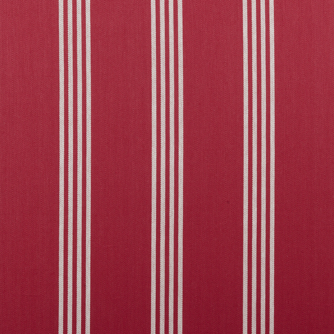 Marlow fabric in red color - pattern F0422/05.CAC.0 - by Clarke And Clarke in the Clarke &amp; Clarke Ticking Stripes collection