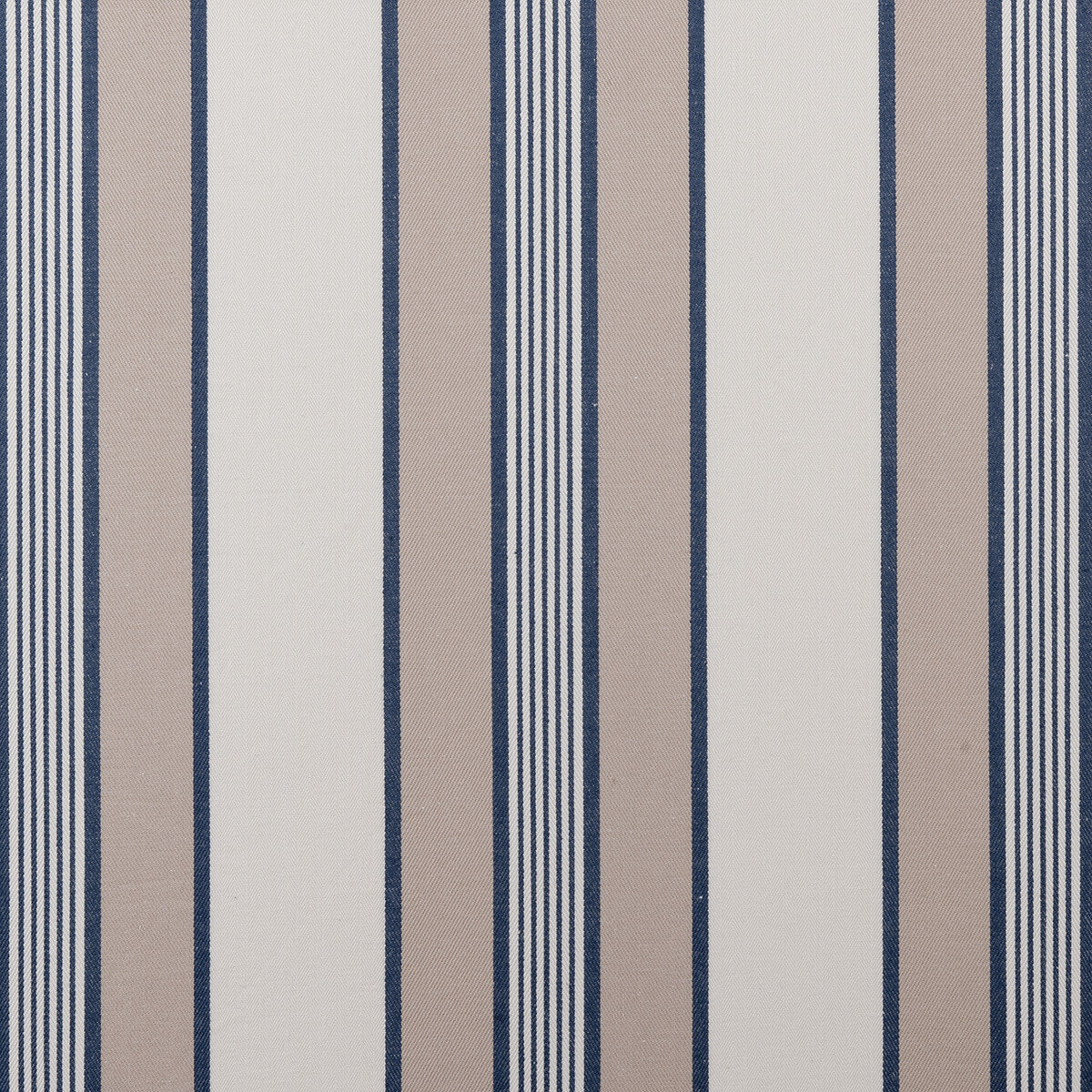 Regatta fabric in navy color - pattern F0423/03.CAC.0 - by Clarke And Clarke in the Clarke & Clarke Ticking Stripes collection