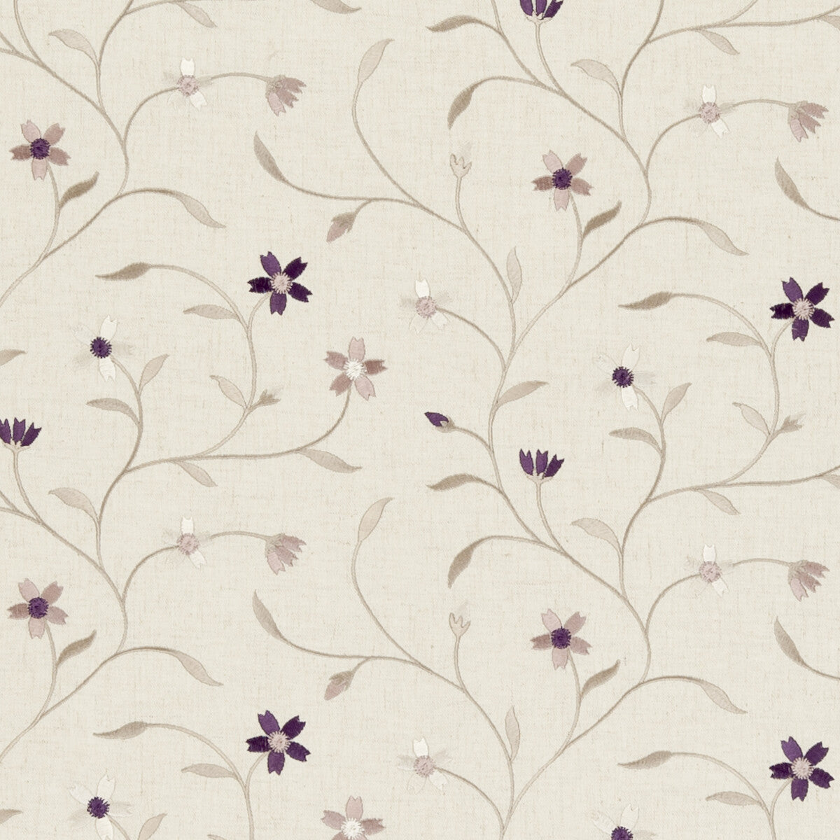 Mellor fabric in heather color - pattern F0599/02.CAC.0 - by Clarke And Clarke in the Clarke & Clarke Ribble Valley collection