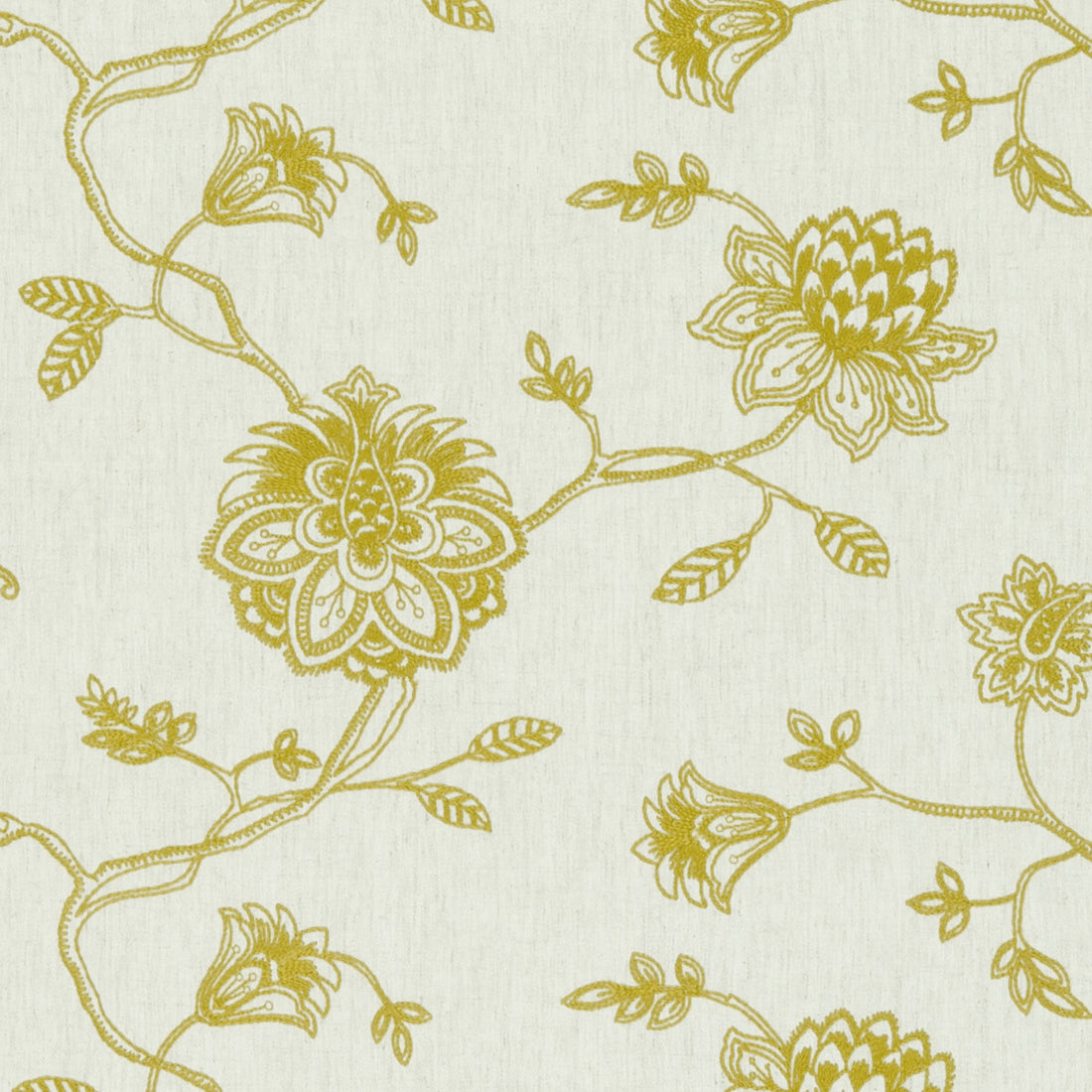 Whitewell fabric in citrus color - pattern F0602/01.CAC.0 - by Clarke And Clarke in the Clarke &amp; Clarke Ribble Valley collection