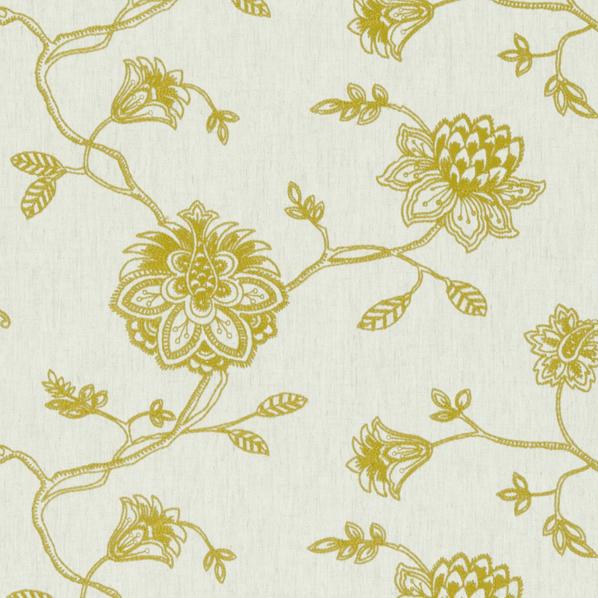 Whitewell fabric in citrus color - pattern F0602/01.CAC.0 - by Clarke And Clarke in the Clarke & Clarke Ribble Valley collection