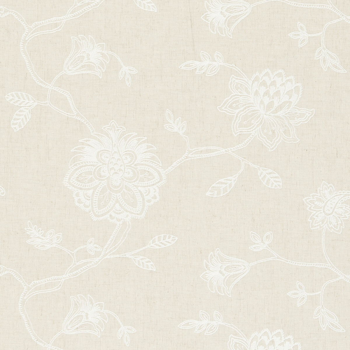 Whitewell fabric in linen color - pattern F0602/03.CAC.0 - by Clarke And Clarke in the Clarke & Clarke Ribble Valley collection