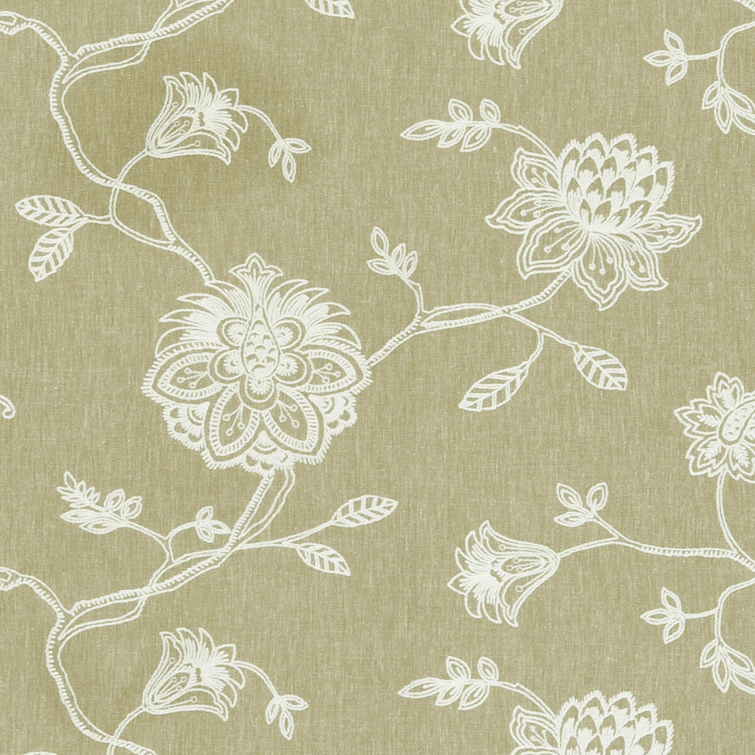 Whitewell fabric in sage color - pattern F0602/06.CAC.0 - by Clarke And Clarke in the Clarke &amp; Clarke Ribble Valley collection