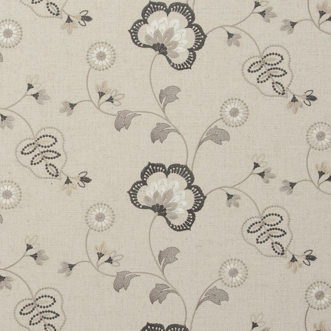 Chatsworth fabric in charcoal color - pattern F0735/03.CAC.0 - by Clarke And Clarke in the Clarke &amp; Clarke Manor House collection