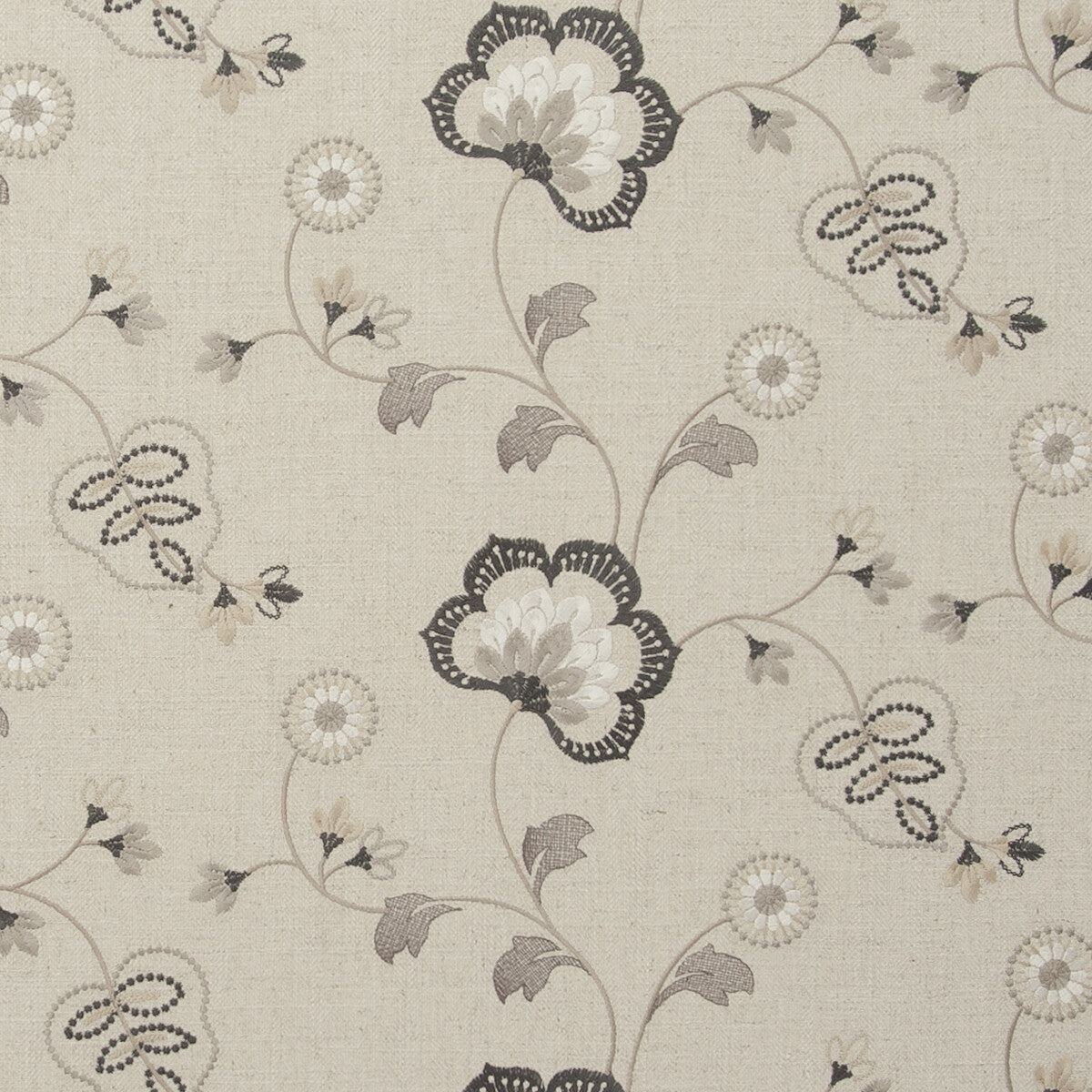 Chatsworth fabric in charcoal color - pattern F0735/03.CAC.0 - by Clarke And Clarke in the Clarke & Clarke Manor House collection