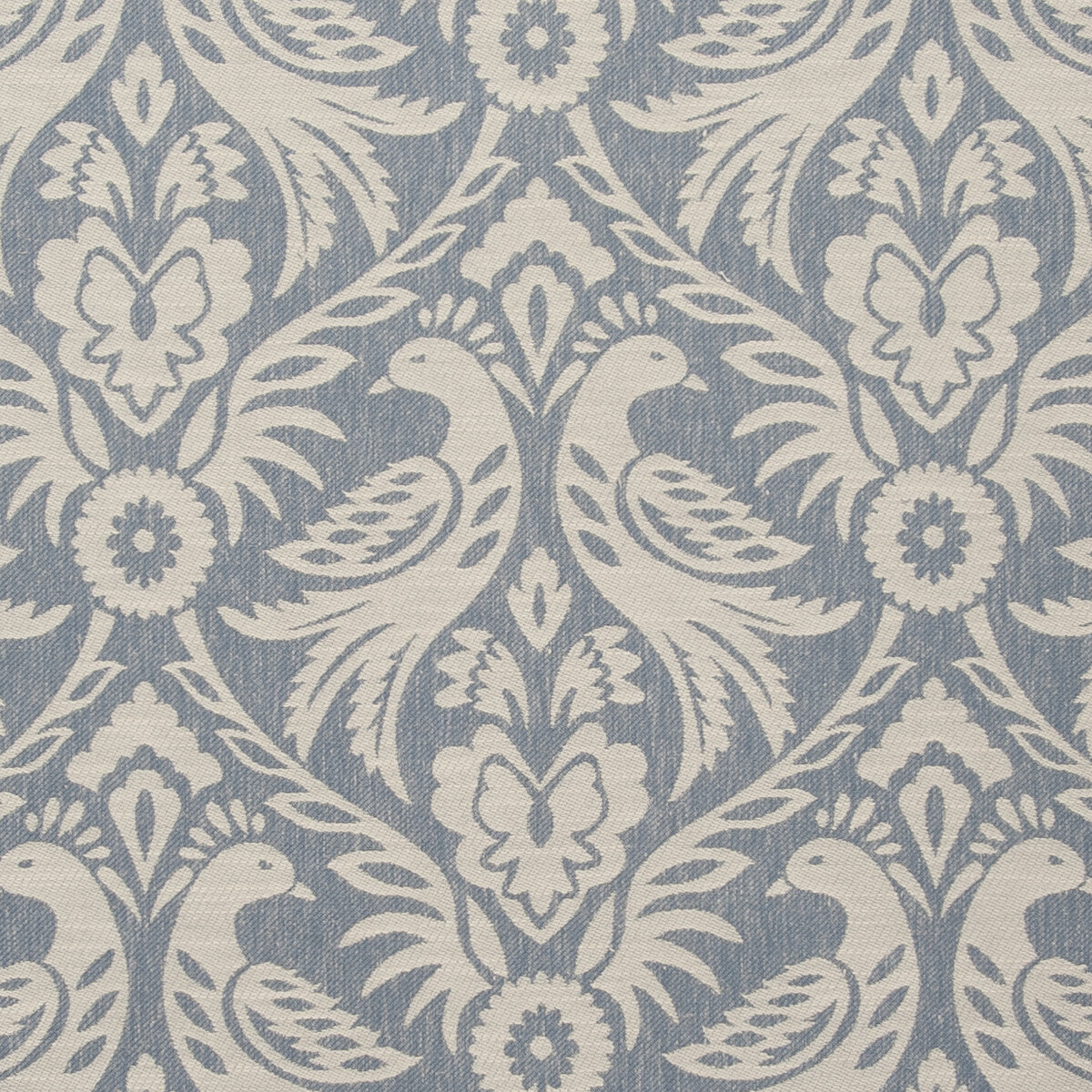Harewood fabric in chambray color - pattern F0737/02.CAC.0 - by Clarke And Clarke in the Clarke & Clarke Manor House collection