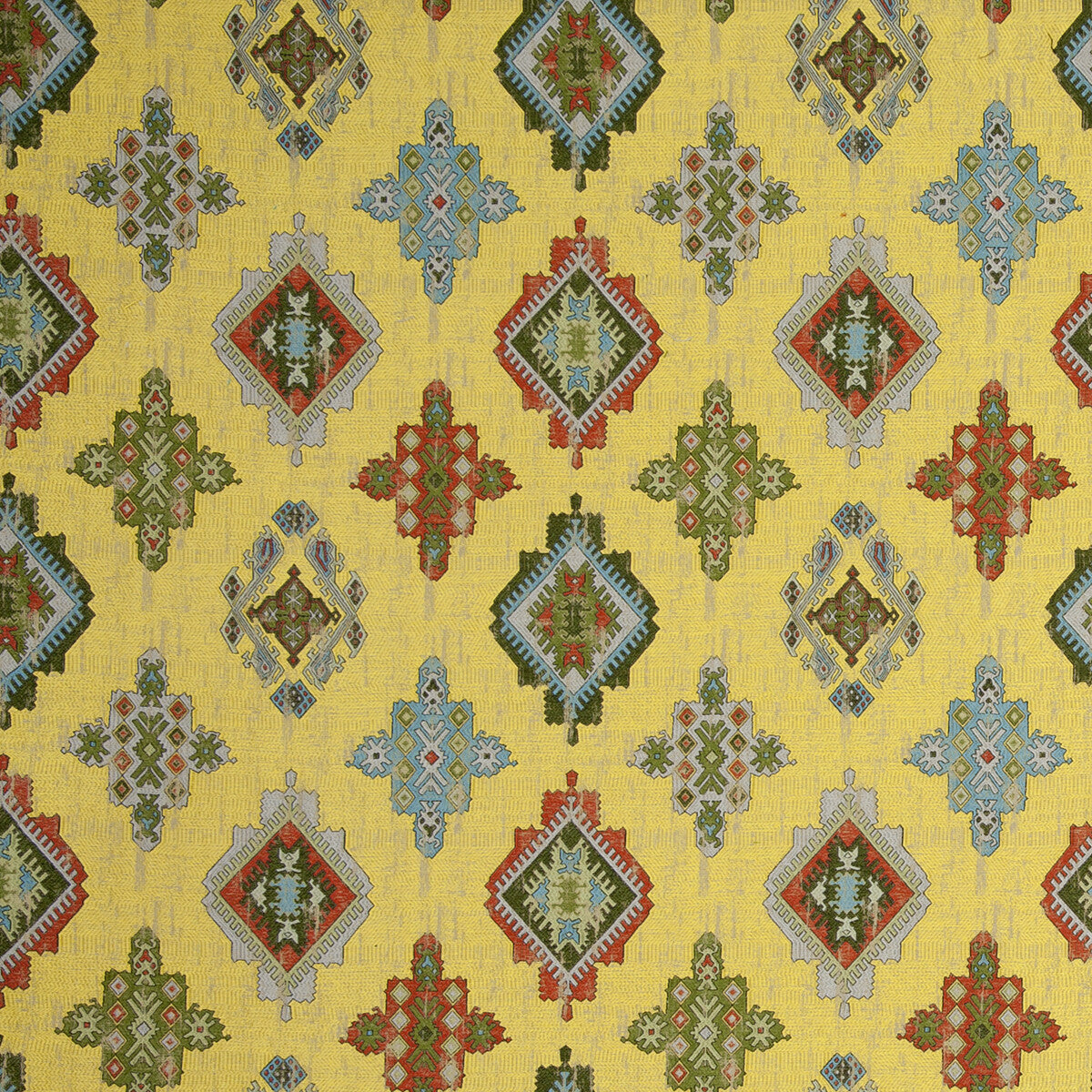 Konya fabric in dijon color - pattern F0796/07.CAC.0 - by Clarke And Clarke in the Clarke &amp; Clarke Anatolia collection
