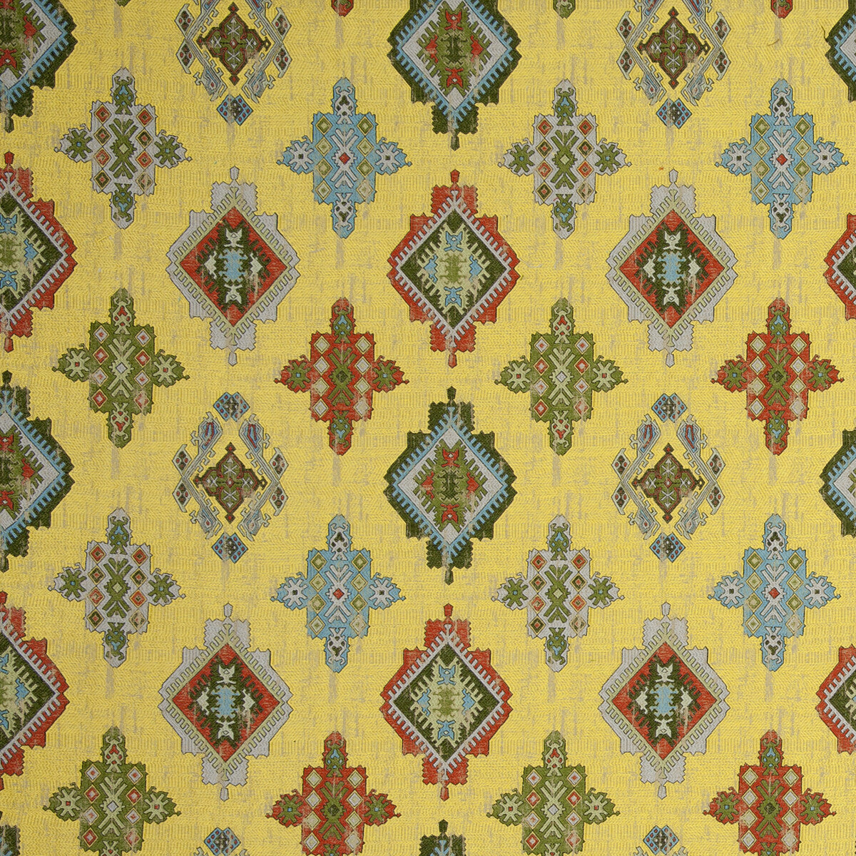 Konya fabric in dijon color - pattern F0796/07.CAC.0 - by Clarke And Clarke in the Clarke & Clarke Anatolia collection
