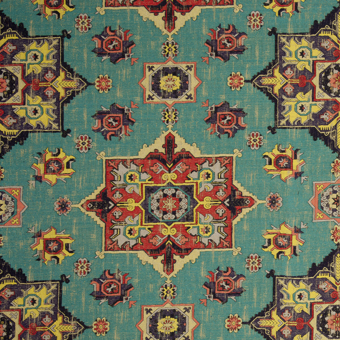 Malatya fabric in aqua color - pattern F0798/01.CAC.0 - by Clarke And Clarke in the Clarke &amp; Clarke Anatolia collection