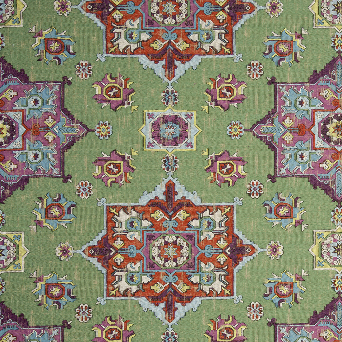 Malatya fabric in basil color - pattern F0798/03.CAC.0 - by Clarke And Clarke in the Clarke &amp; Clarke Anatolia collection