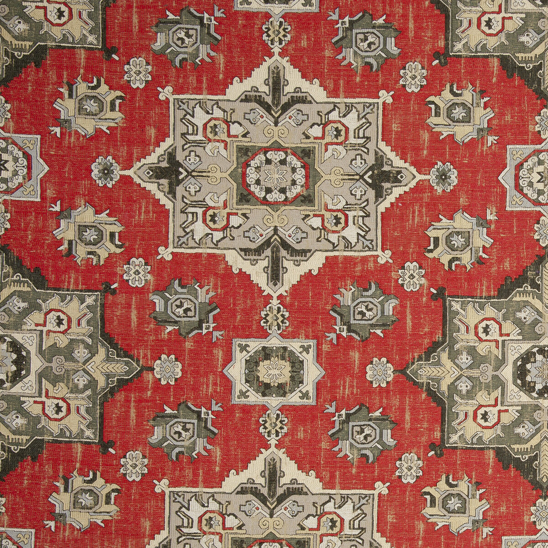 Malatya fabric in crimson color - pattern F0798/06.CAC.0 - by Clarke And Clarke in the Clarke &amp; Clarke Anatolia collection