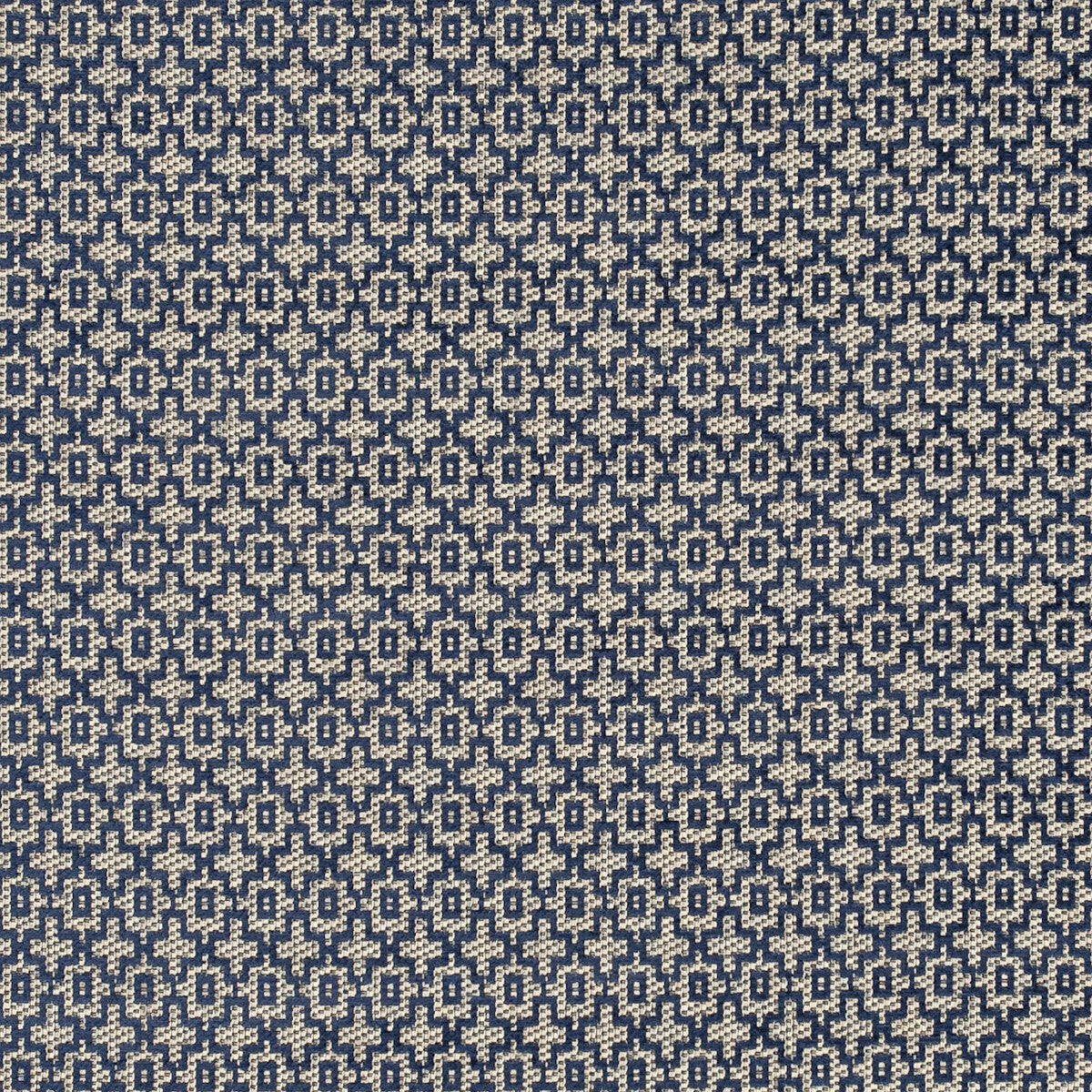 Mansour fabric in indigo color - pattern F0807/04.CAC.0 - by Clarke And Clarke in the Clarke & Clarke Latour collection
