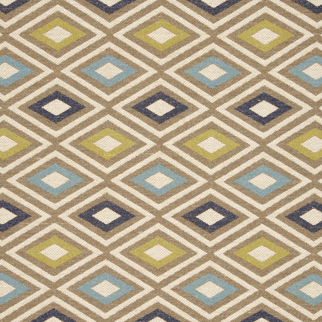 Cherokee fabric in indigo/palm color - pattern F0808/05.CAC.0 - by Clarke And Clarke in the Clarke &amp; Clarke Navajo collection