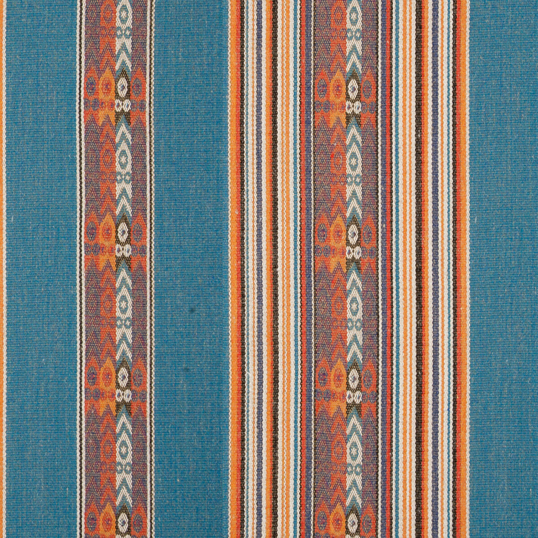 Totem fabric in capri color - pattern F0811/01.CAC.0 - by Clarke And Clarke in the Clarke &amp; Clarke Navajo collection