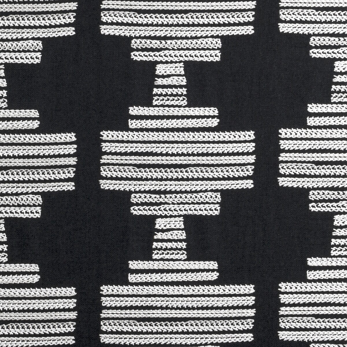 Bw1010 fabric in black/white color - pattern F0882/01.CAC.0 - by Clarke And Clarke in the Clarke & Clarke Black + White collection