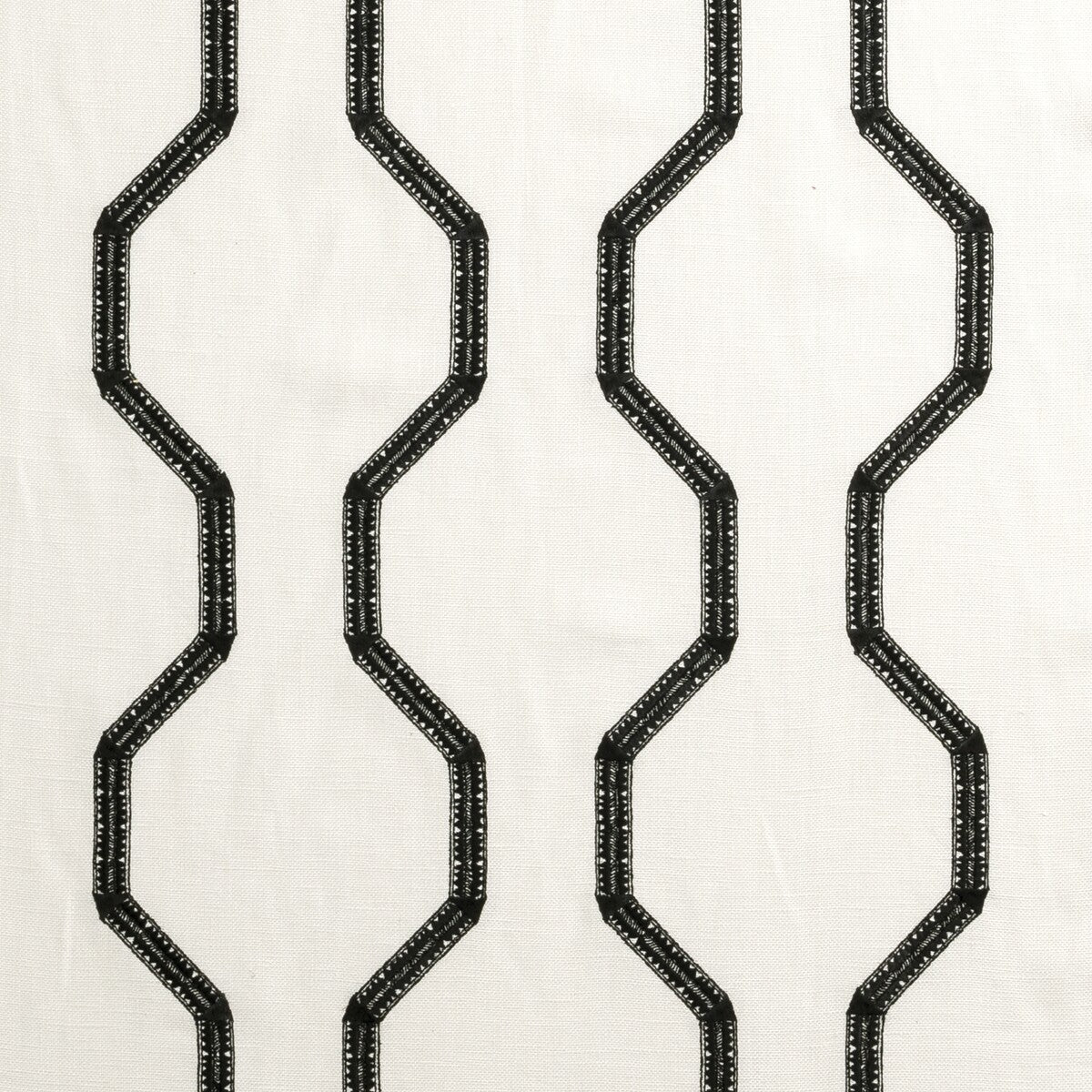 Bw1012 fabric in black/white color - pattern F0884/01.CAC.0 - by Clarke And Clarke in the Clarke & Clarke Black + White collection