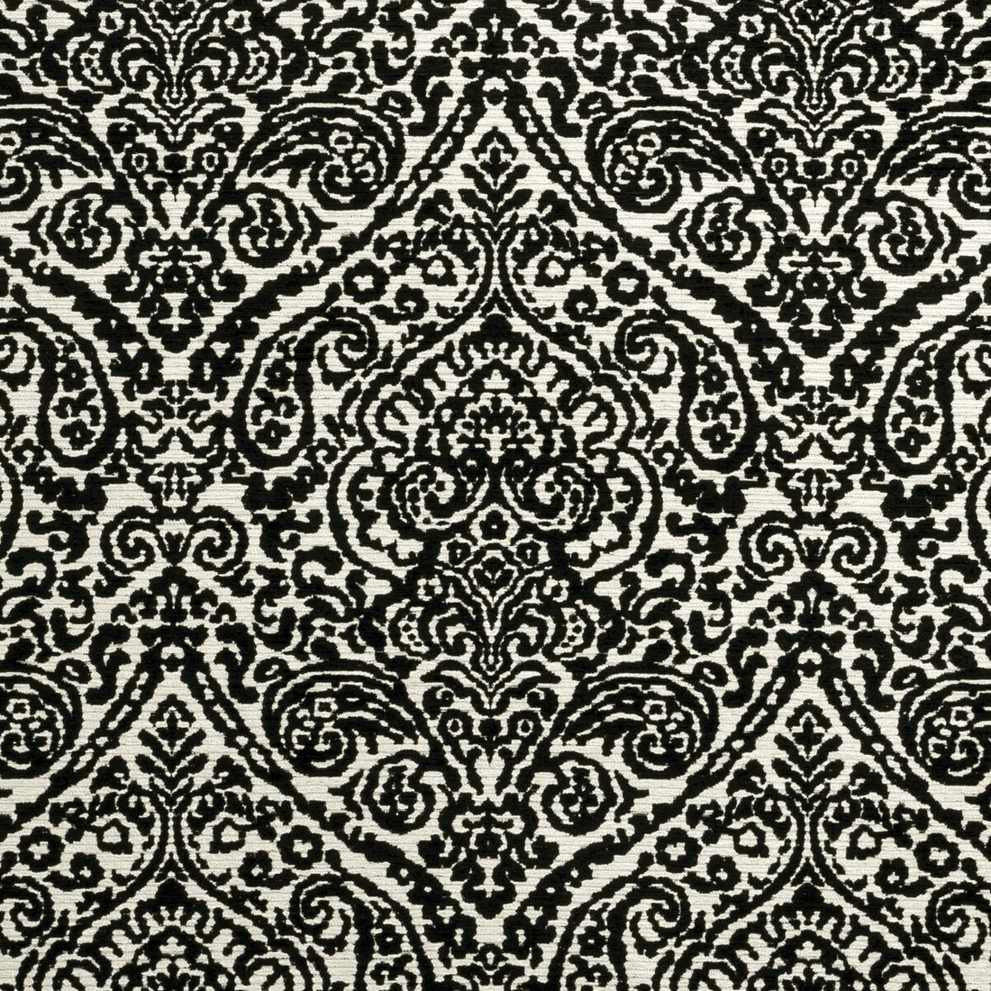 Bw1023 fabric in black/white color - pattern F0896/01.CAC.0 - by Clarke And Clarke in the Clarke &amp; Clarke Black + White collection