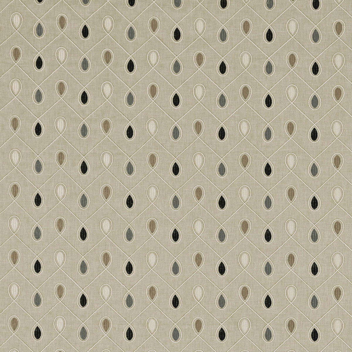 Healey fabric in charcoal color - pattern F0936/01.CAC.0 - by Clarke And Clarke in the Clarke & Clarke Richmond collection