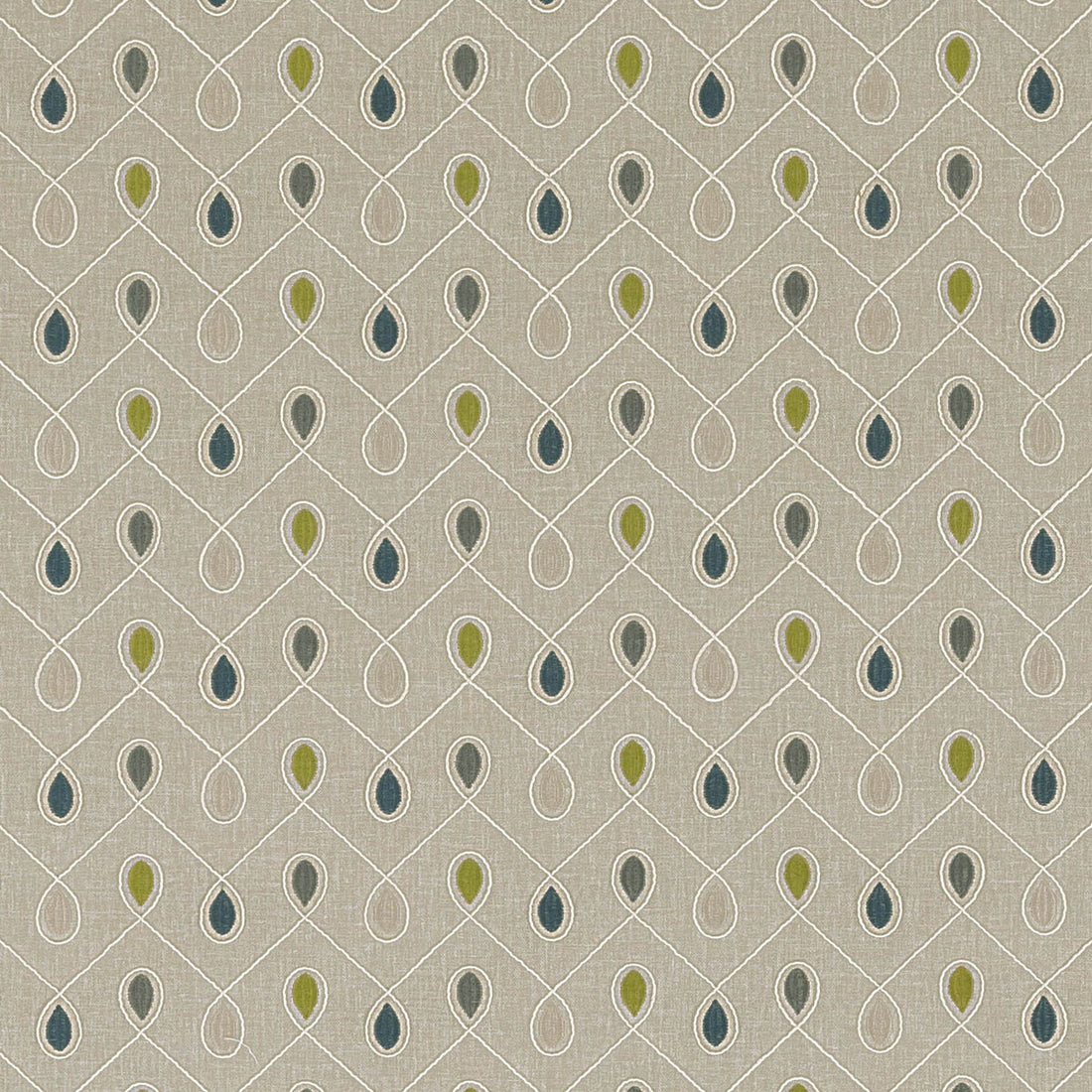 Healey fabric in teal/acacia color - pattern F0936/06.CAC.0 - by Clarke And Clarke in the Clarke &amp; Clarke Richmond collection