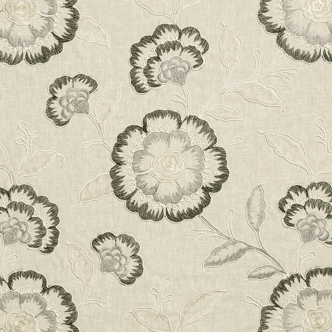 Richmond fabric in charcoal color - pattern F0940/01.CAC.0 - by Clarke And Clarke in the Clarke &amp; Clarke Richmond collection
