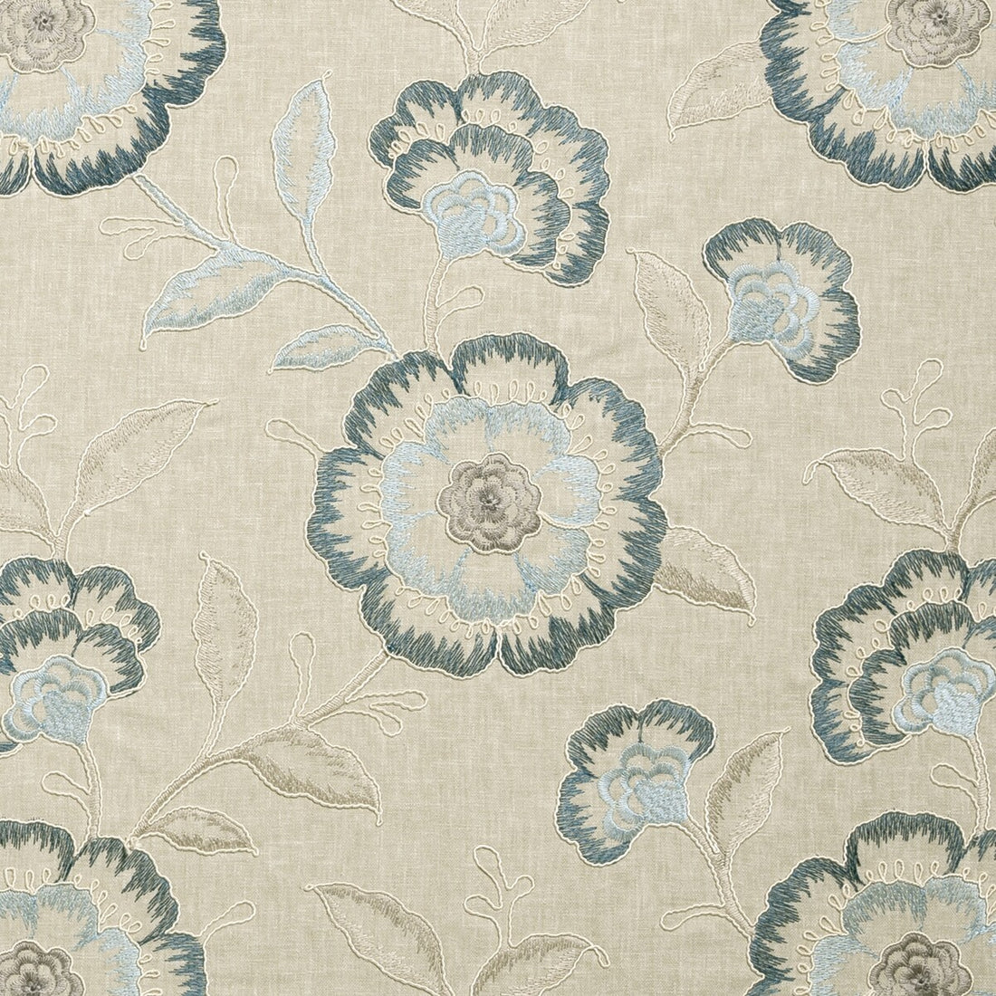 Richmond fabric in denim color - pattern F0940/02.CAC.0 - by Clarke And Clarke in the Clarke &amp; Clarke Richmond collection