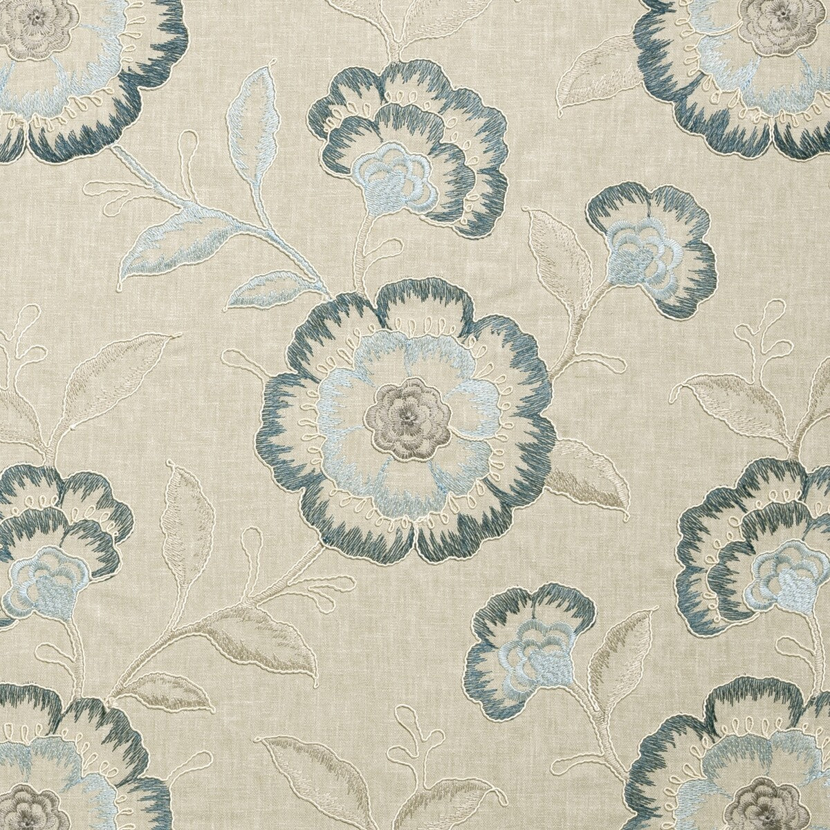 Richmond fabric in denim color - pattern F0940/02.CAC.0 - by Clarke And Clarke in the Clarke & Clarke Richmond collection