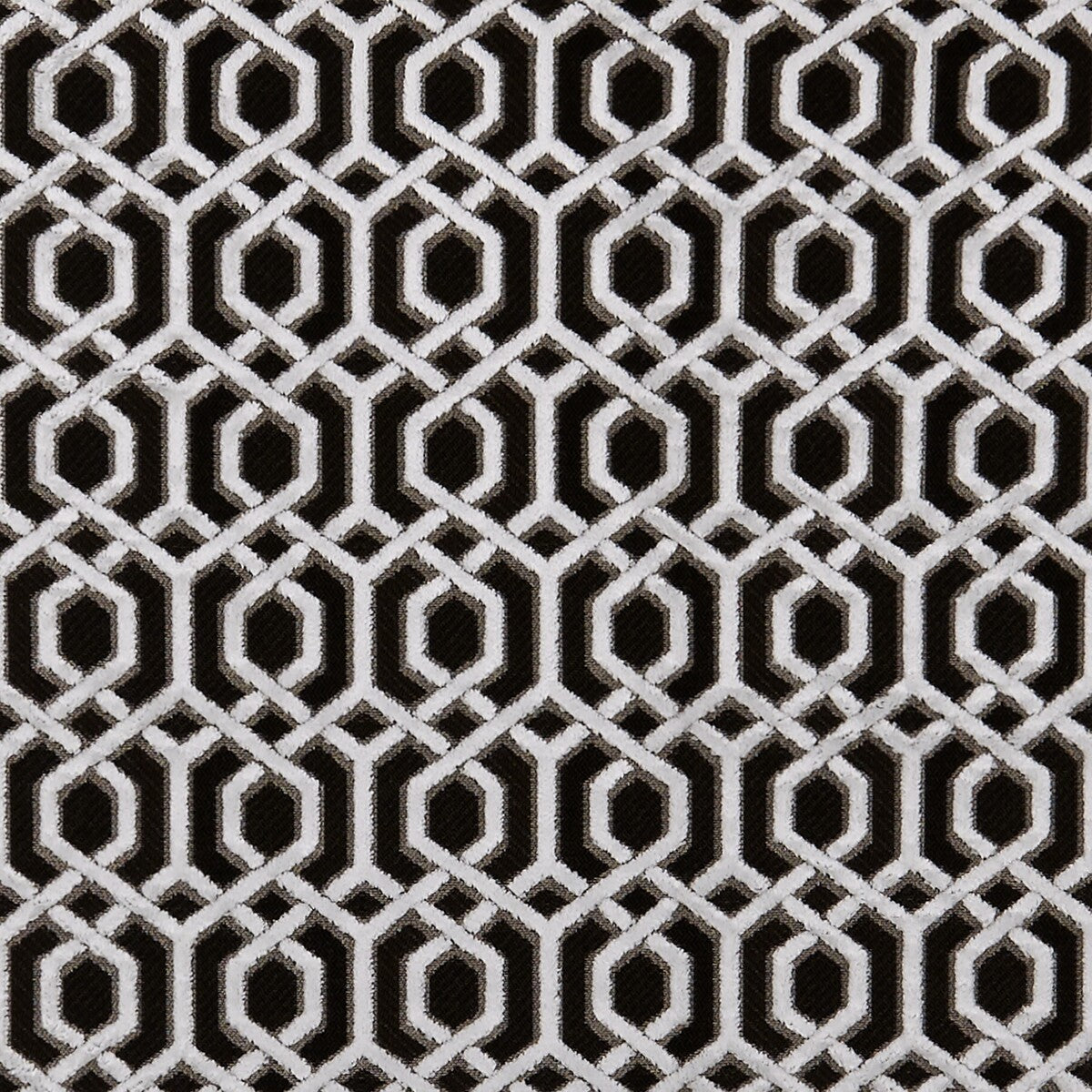 Bw1042 fabric in black/white color - pattern F0944/01.CAC.0 - by Clarke And Clarke in the Clarke & Clarke Black + White collection