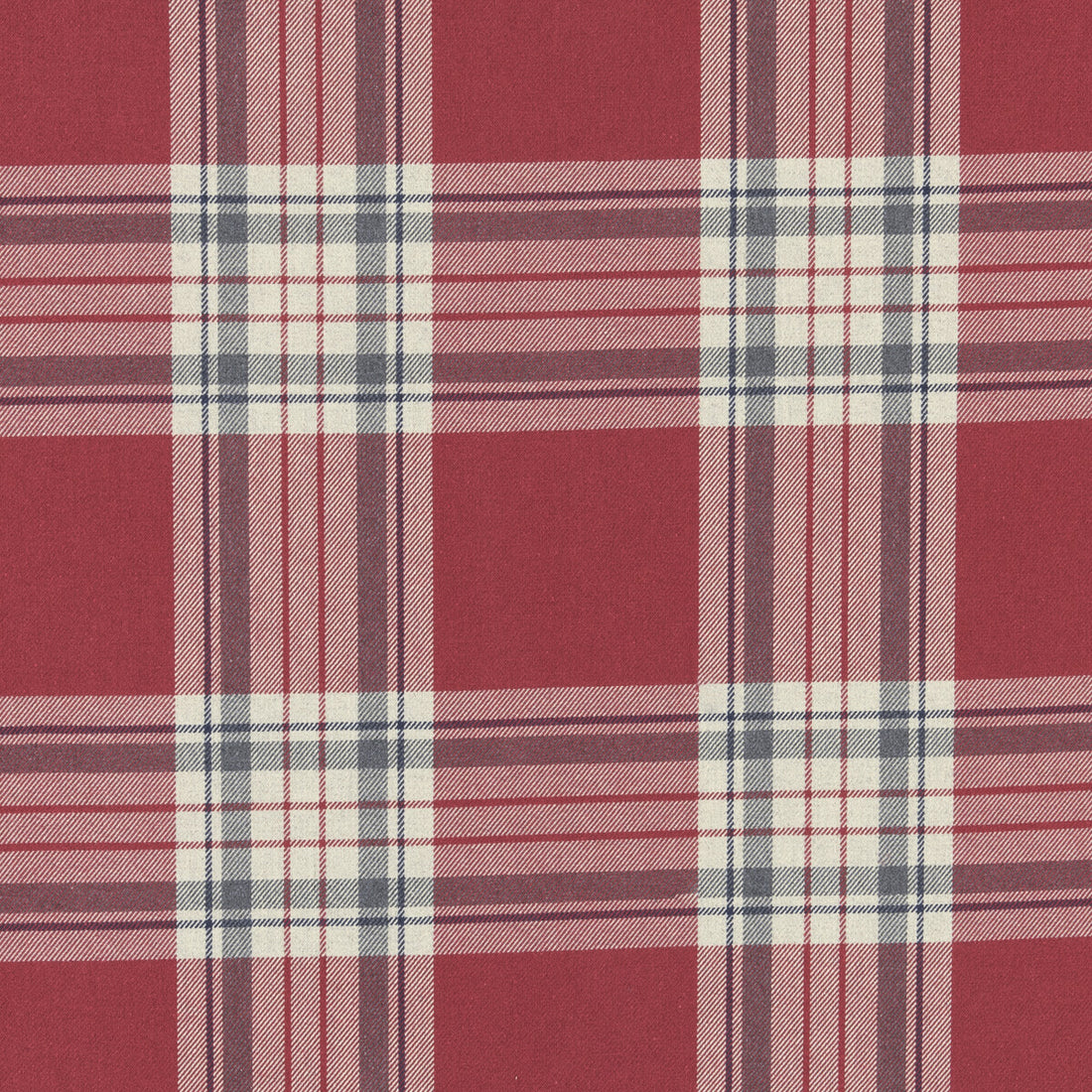 Glenmore fabric in red color - pattern F0949/08.CAC.0 - by Clarke And Clarke in the Clarke &amp; Clarke Glenmore collection