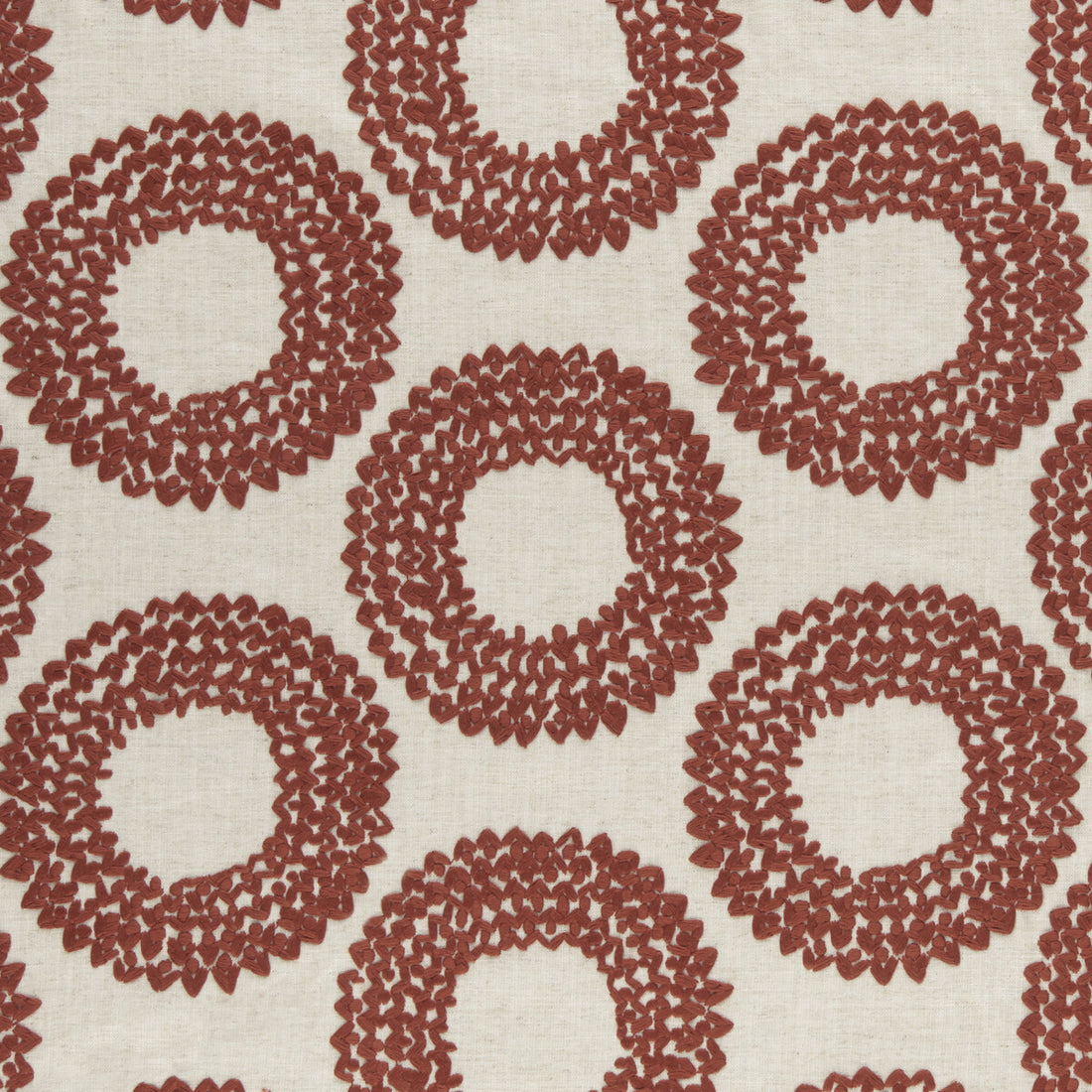 Dashiki fabric in cinnabar color - pattern F0954/01.CAC.0 - by Clarke And Clarke in the Clarke &amp; Clarke Amara collection