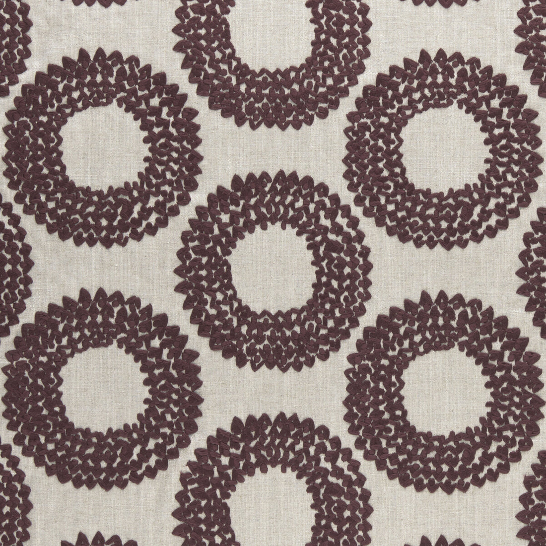 Dashiki fabric in plum color - pattern F0954/04.CAC.0 - by Clarke And Clarke in the Clarke &amp; Clarke Amara collection