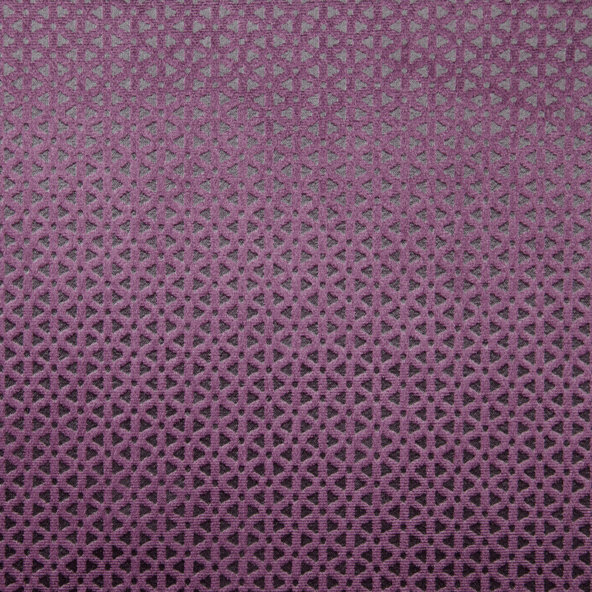 Loreto fabric in aubergine color - pattern F0968/01.CAC.0 - by Clarke And Clarke in the Lustro By Studio G For C&C collection