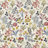 Frida fabric in indigo/cranberry color - pattern F0991/03.CAC.0 - by Clarke And Clarke in the Wilderness By Studio G For C&C collection