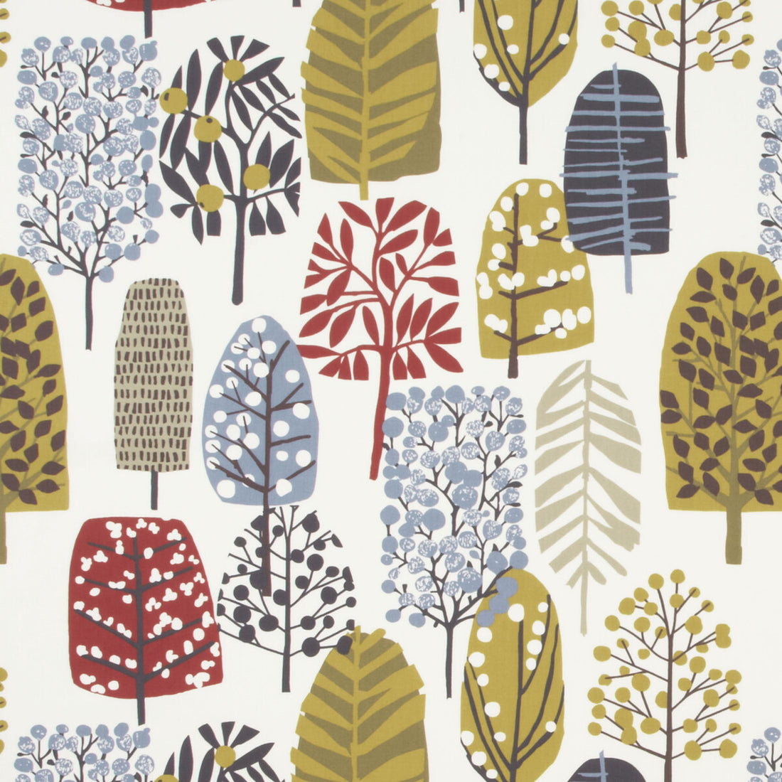 Trad fabric in indigo/cranberry color - pattern F0992/03.CAC.0 - by Clarke And Clarke in the Wilderness By Studio G For C&amp;C collection